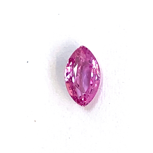 88 - A marquise cut pink sapphire, approx. 1.02ct