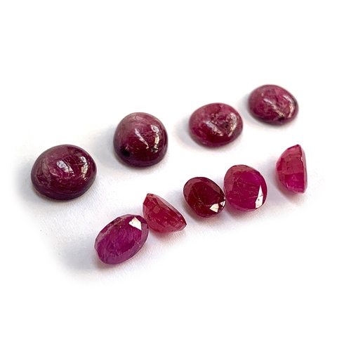 89 - A lot of nine rubies totalling approx. 25.7cts