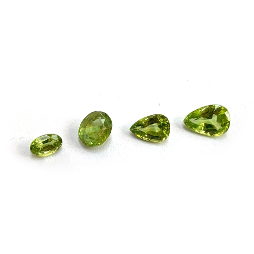 90 - Four loose peridot totalling approx. 4.8cts