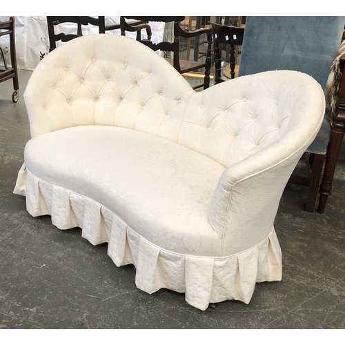 1271 - A 20th century two seater buttonback sofa, 140cmW