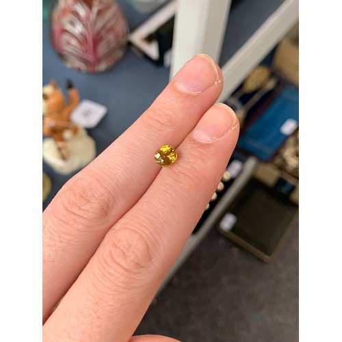 93A - A yellow Mali garnet, approx. 1.2cts