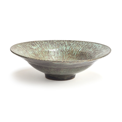 158 - Dame Lucie Rie DBE (1902-1995), a stoneware bowl, of circular form, the interior and exterior under ... 