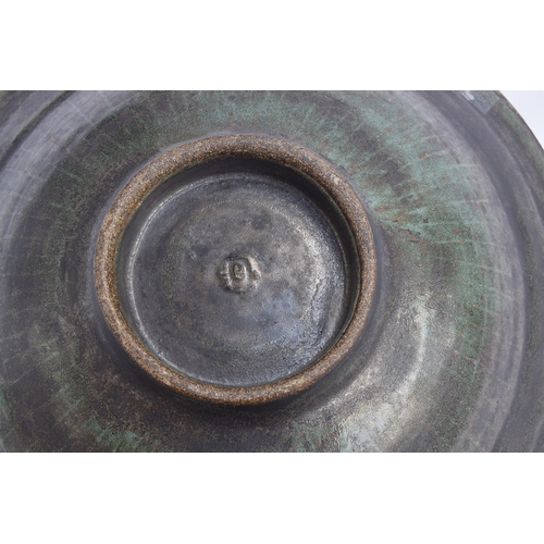 158 - Dame Lucie Rie DBE (1902-1995), a stoneware bowl, of circular form, the interior and exterior under ... 