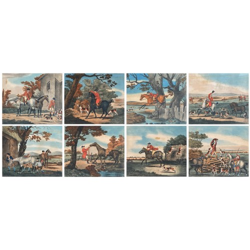 35 - A set of eight hunting prints after Charles Lorraine Smith, engraved by Jukes, 'A distinguished char... 