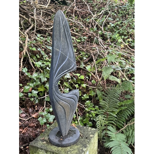 10 - Shona stone sculpture with or without stone plynth, artist unknown