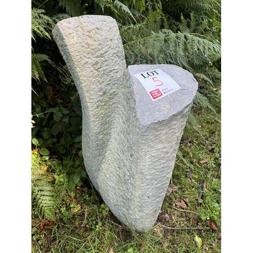 5 - Untitled Belgian Bluestone (Arduin) stone sculpture by Jelle Persoon