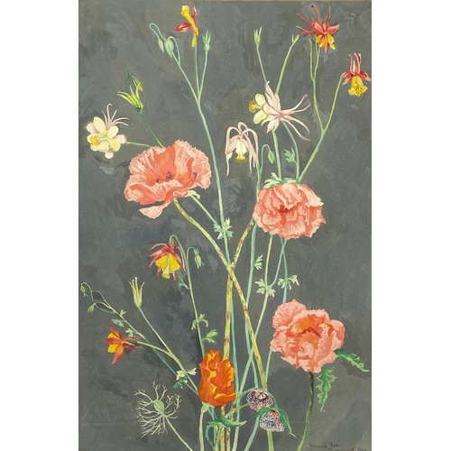 309 - Sir Francis Rose (1909-1979), 'Stonehurst', study of poppies and wildflowers, watercolour on paper, ... 