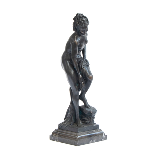 116 - After Christophe Allegrain (French 1710-1795), a bronze figure, 'Venus Bathing', by Susse Freres fou... 