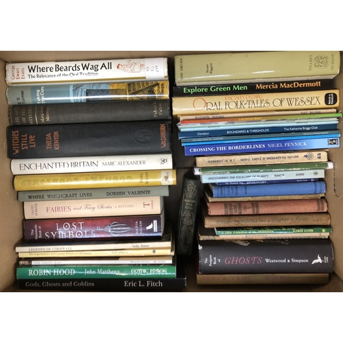 586 - BOOKS, DRUIDISM/WITCHCRAFT/FOLK LORE etc. With other related subjects. All in VG condition.