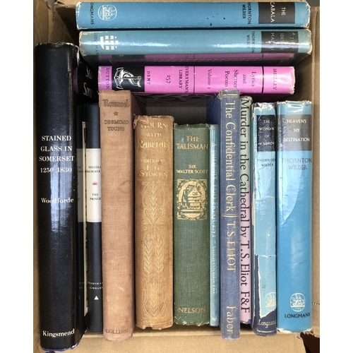 632 - BOOKS, VINTAGE CLASSICS: A box of 'pocket classics' (Nelson, Macmillan, Dent/Everyman and others) an... 