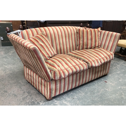 1238 - A striped Knoll sofa, 190x94x90cmH