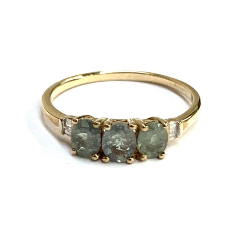 67 - A 9ct gold ring set with Alexandrite and diamonds, the Orissa Alexandrite totalling 1.18cts, size S,... 