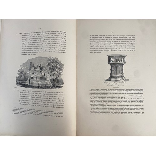 669 - BOOK, KENT INTEREST, LARGE FORMAT. STREATFEILD, Rev. Thomas, 'Excerpta Cantiana. Being a Prospectus ... 