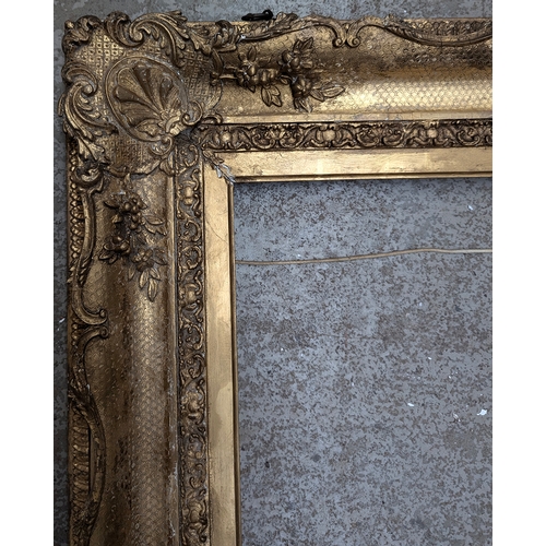 768 - A good gilt gesso frame, internal rebate 46x61cm, total 90x74.5cm