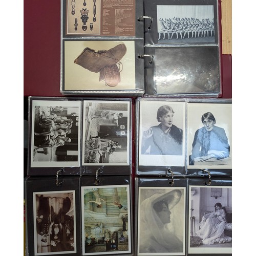 542 - POSTCARDS. Mostly modern in four  albums with a few loose items. Very well preserved. West Country, ... 