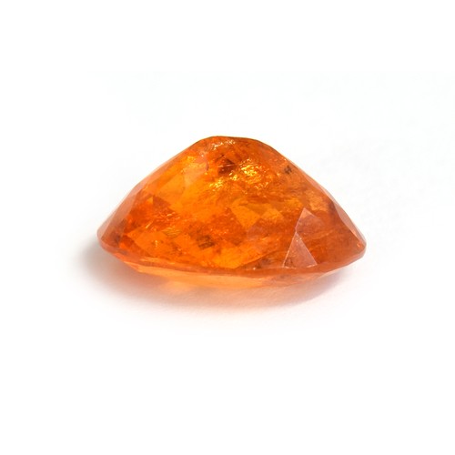 43D - A 10.61ct Tanzanian Mandarin garnet, measuring approx. 15x10mm, purchased by the vendor in 2021 for ... 