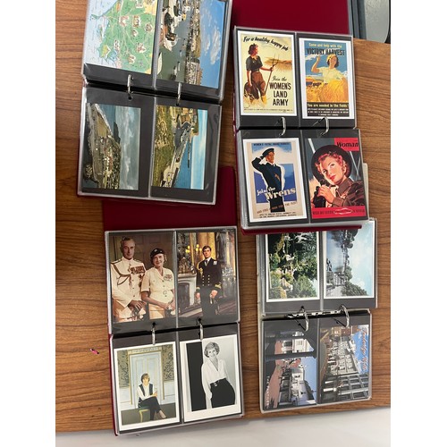 542 - POSTCARDS. Mostly modern in four  albums with a few loose items. Very well preserved. West Country, ... 