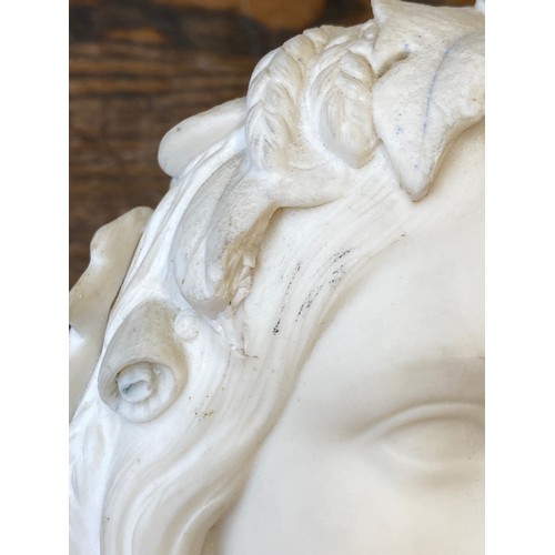 152 - A Victorian Copeland parian bust of Ophelia, W.C Marshall RA, Crystal Palace Art Union, 28cm high

P... 