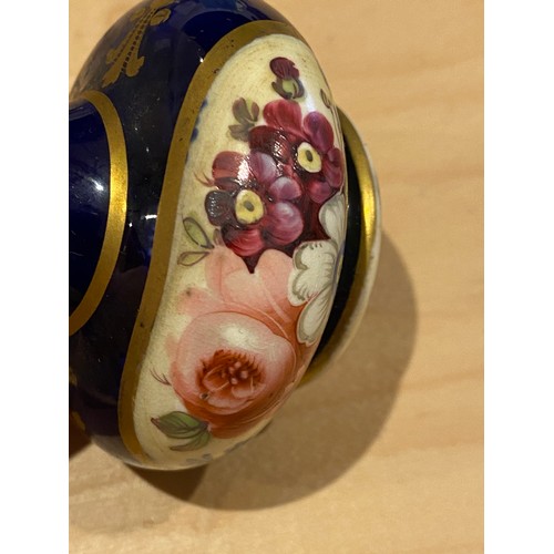 196 - A collection of 18th and 19th century cobalt blue and gilt porcelain, varying conditions, to include... 