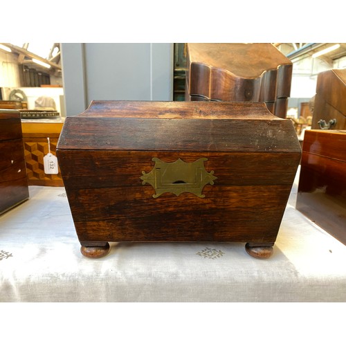 404 - A George IV mahogany dual sewing/writing box, by Podmore & Powells of Chester, with campaign style b... 