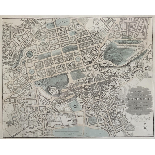 588 - After Charles Thomson (fl. 1820-1831), 'Plan of The City of Edinburgh, including all the Latest and ... 