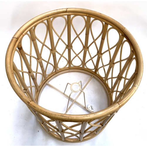 1060 - Interior design interest: a Maison du Monde bamboo lamp shade, 50x54cm, new in box