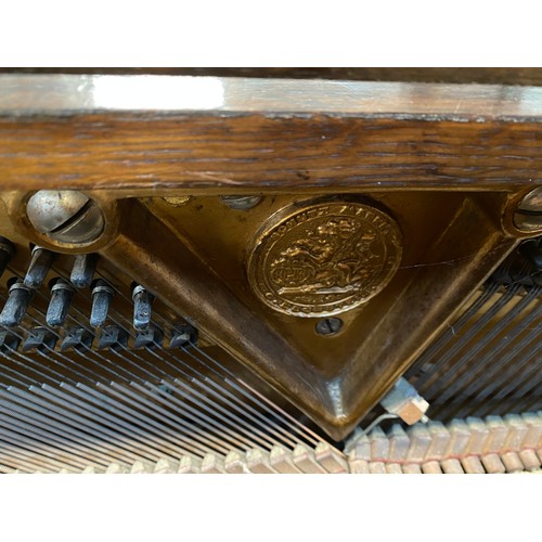 955 - A Walter Cave for A C. Bechstein Arts & Crafts upright piano, made in Berlin c.1872, Patent no. 2480... 