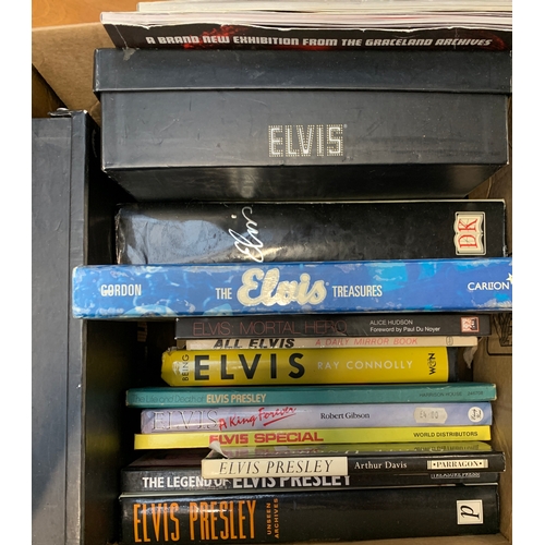 529 - ELVIS PRESLEY, BOOKS. A further box of books, again mostly in VG or better condition.