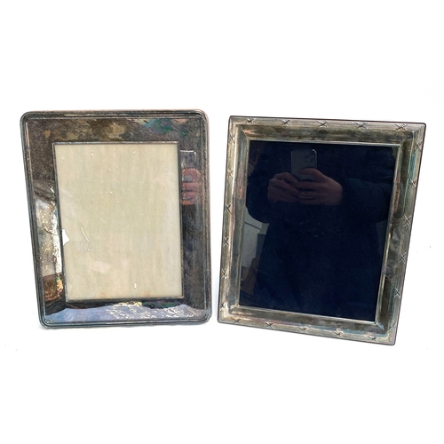 83 - Silver-plated Christofle picture frame, internal dimensions 23x17.5cm, together with one other