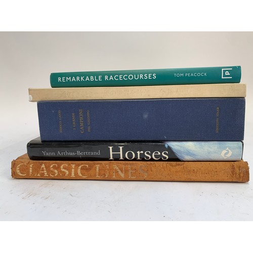 543 - BOOKS, EQUESTRIANISM. A group of heavy, large format books, mainly 'horse-related racing-related art... 