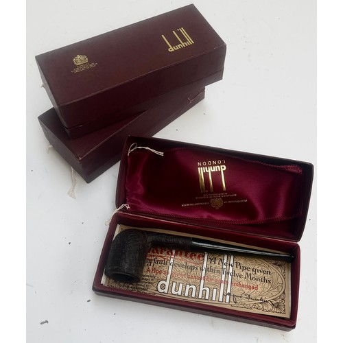 440 - Two boxed Dunhill pipes; together with an empty Dunhill box