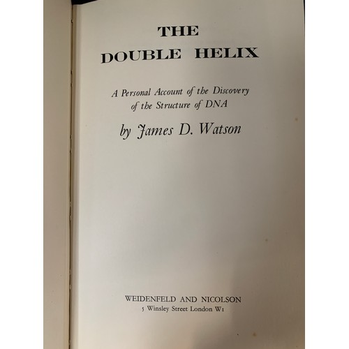 533 - Book. WATSON, James D., 'The Double Helix', 1st ed. in VG jacket, Weidenfeld and Nicolson, 1968. Squ... 