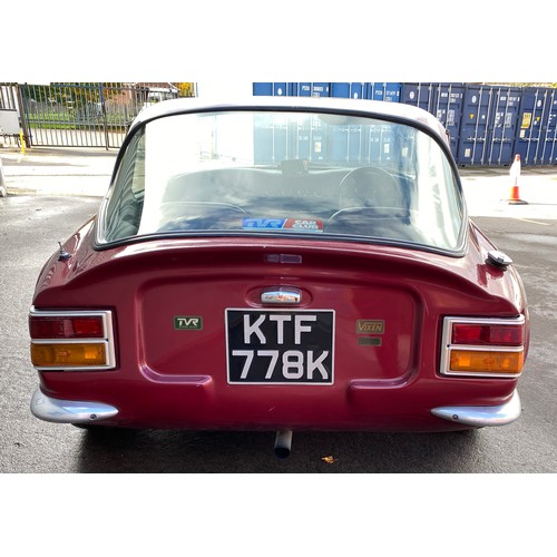 1172 - BUYER'S PREMIUM 10% + VAT ON THIS LOT

A 1972 TVR Vixen  S3 Coupé in red, Registration No. KTF 778K ... 