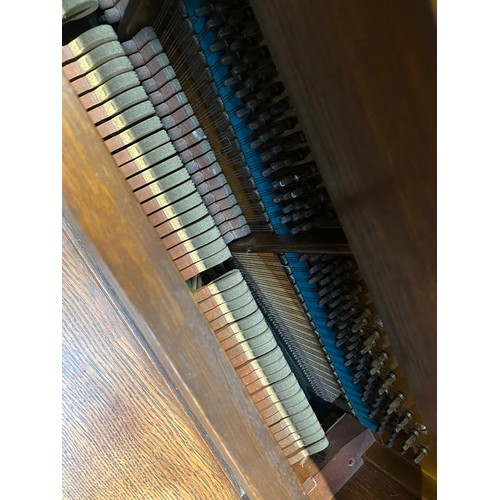 955 - A Walter Cave for A C. Bechstein Arts & Crafts upright piano, made in Berlin c.1872, Patent no. 2480... 