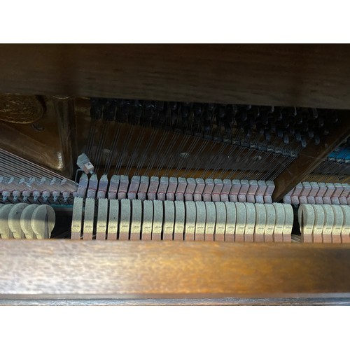 955 - A Walter Cave for A C. Bechstein Arts & Crafts upright piano, made in Berlin c.1872, Patent no. 2480... 