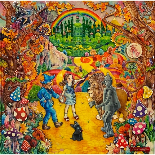 560 - Kerry Darlington (b.1974), 'The Wonderful Wizard of Oz', limited edition resin print, certificate of... 