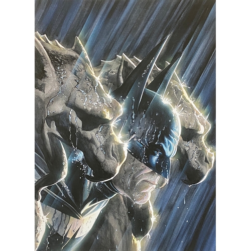 573 - Alex Ross (b.1970), 'Descent on Gotham', 49/295, part of a set of 4 DC comics prints, the three othe... 