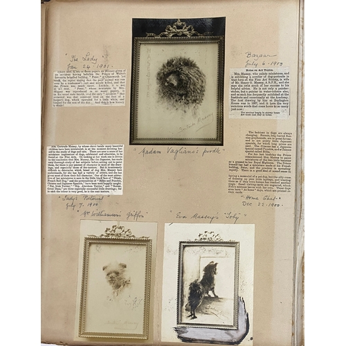 348 - SCRAPBOOK. A late Victorian scrapbook concerning (and possibly compiled by) the minaturist Gertrude ... 