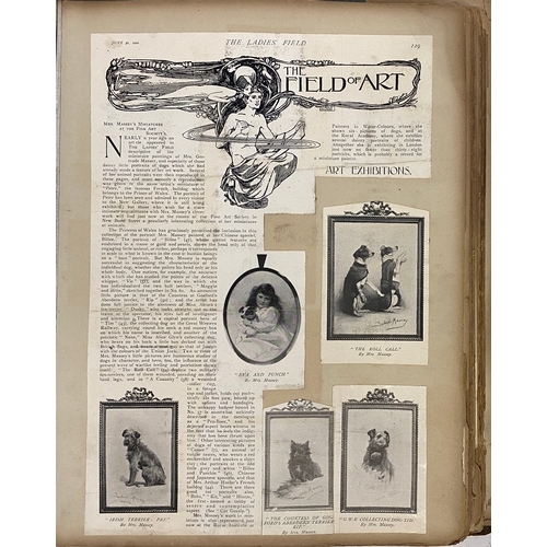 348 - SCRAPBOOK. A late Victorian scrapbook concerning (and possibly compiled by) the minaturist Gertrude ... 