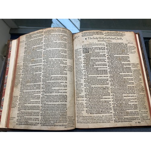 362 - BINDINGS, THE BIBLE (NEW TESTAMENT). 'The Newe Teftament of our Lord Jefus Chrift'. 'Imprinted at Lo... 