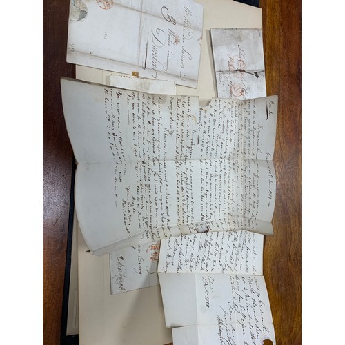 401 - MANUSCRIPT LETTERS. Another remarkable collection, better presented in a folder this time and often ... 