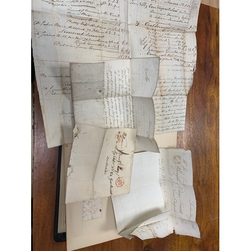 401 - MANUSCRIPT LETTERS. Another remarkable collection, better presented in a folder this time and often ... 