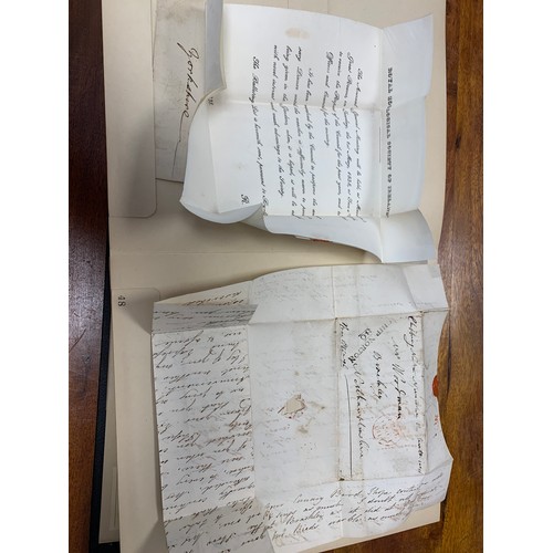 401 - MANUSCRIPT LETTERS. Another remarkable collection, better presented in a folder this time and often ... 