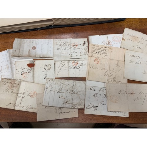 401 - MANUSCRIPT LETTERS. Another remarkable collection, better presented in a folder this time and often ... 