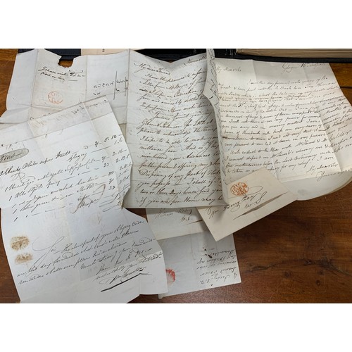 401 - MANUSCRIPT LETTERS. Another remarkable collection, better presented in a folder this time and often ... 