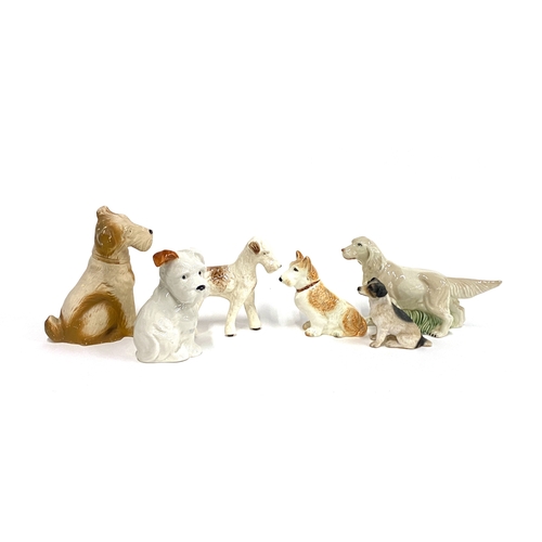 105 - Six various dog figurines