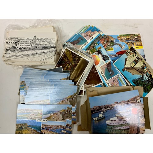 415 - Local interest: more postcards, mostly of West Bay, Bridport, Lyme Regis, Poole. A mix of all types