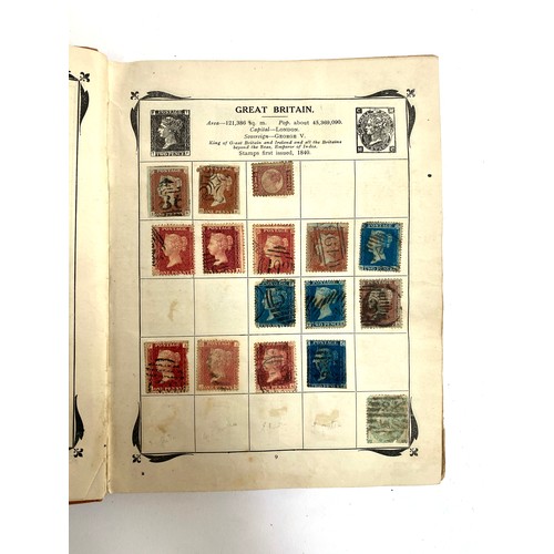 398 - A Stanley Gibbons stamp album containing mostly British infinitives and other world stamps, together... 