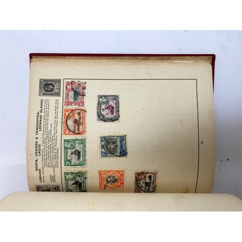 398 - A Stanley Gibbons stamp album containing mostly British infinitives and other world stamps, together... 