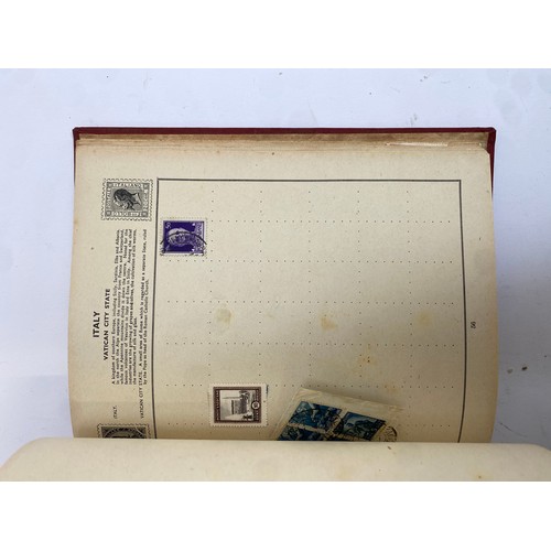 398 - A Stanley Gibbons stamp album containing mostly British infinitives and other world stamps, together... 